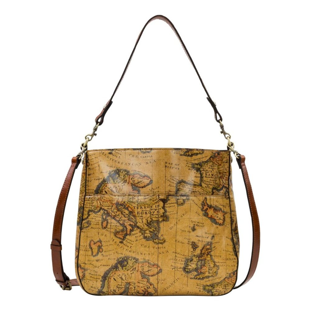 Patricia Nash Harper Europe Map Crossbody Tote Bag